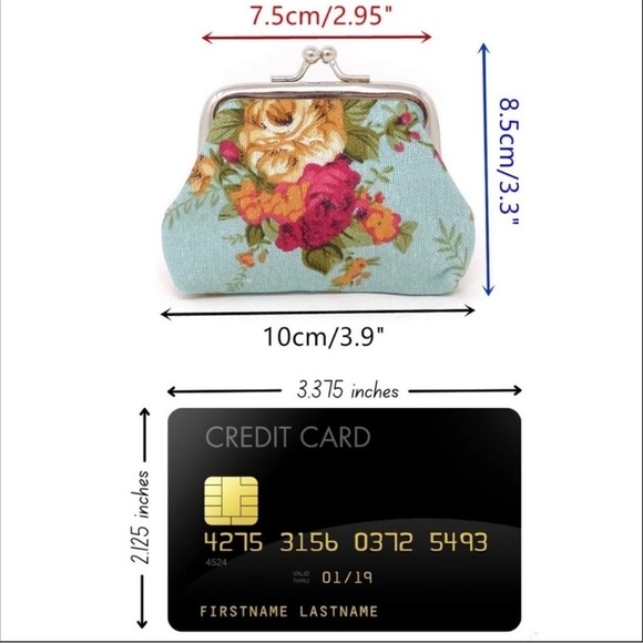 Miniature Victorian Rose Purse Bag French Kiss Clasp Storage Change Purse Pink - Picture 4 of 10